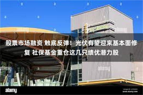 股票市场融资 触底反弹！光伏有望迎来基本面修复 社保基金重仓这几只绩优潜力股