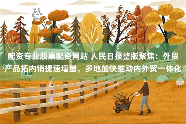 配资专业股票配资网站 人民日报整版聚焦：外贸产品拓内销提速增量，多地加快推动内外贸一体化