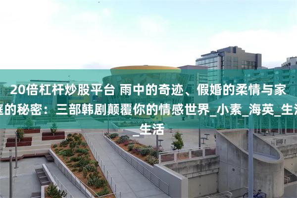 20倍杠杆炒股平台 雨中的奇迹、假婚的柔情与家庭的秘密：三部韩剧颠覆你的情感世界_小素_海英_生活